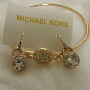 MK bracelet and earrings